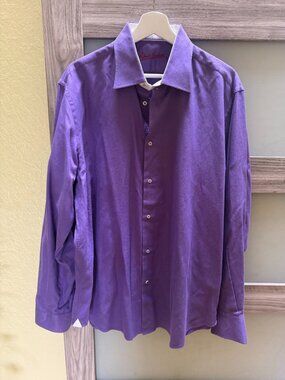 Robert Graham Purple Paisley Button-Up Dress Shirt – XL – 43/17